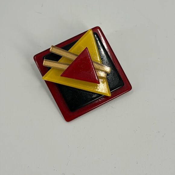Vintage Jewelry - Vintage 80's Abstract brooch